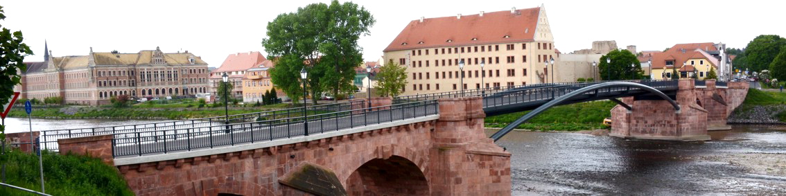 Pppelmann-Brcke und Schloss Grimma