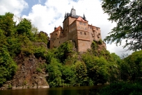 Burg Kriebstein über die Zschopau