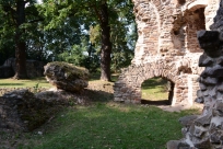 Blick über den Teich Schloss Osterland