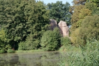 Blick über den Teich Schloss Osterland