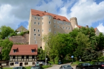Blick von der Strasse Burg Gnandstein