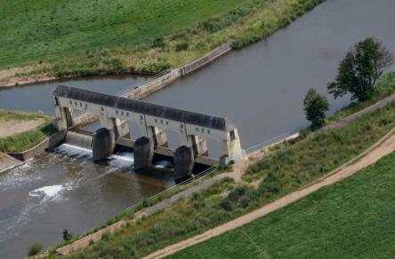 Luftbild Hochwehr Westewitz