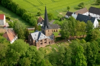 Luftbild Friedhofseite Kirche Schwarzbach