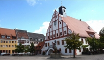Markt Grimma mit Rathaus